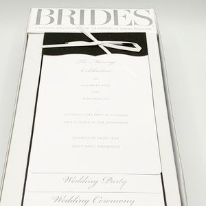 Printable Program Kit - Bride Wedding Collection - 40 counts